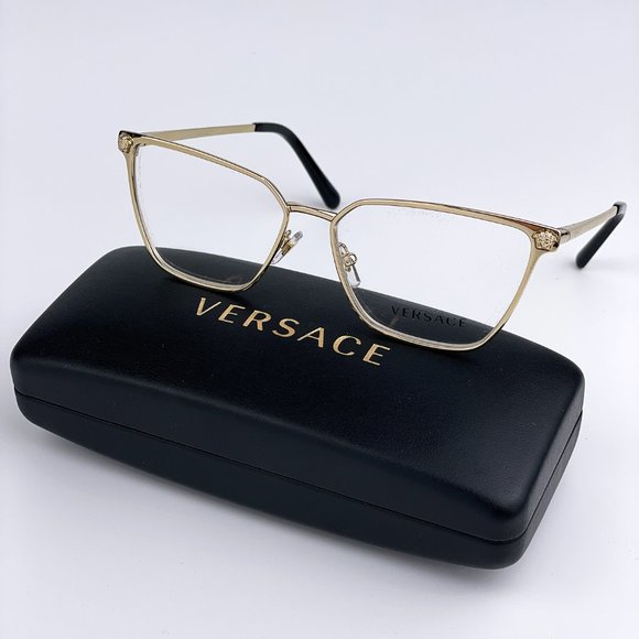 Versace Accessories - NEW  Versace  VE1275 1252 Pale Gold Cat Eye Metal Women Eyeglasses